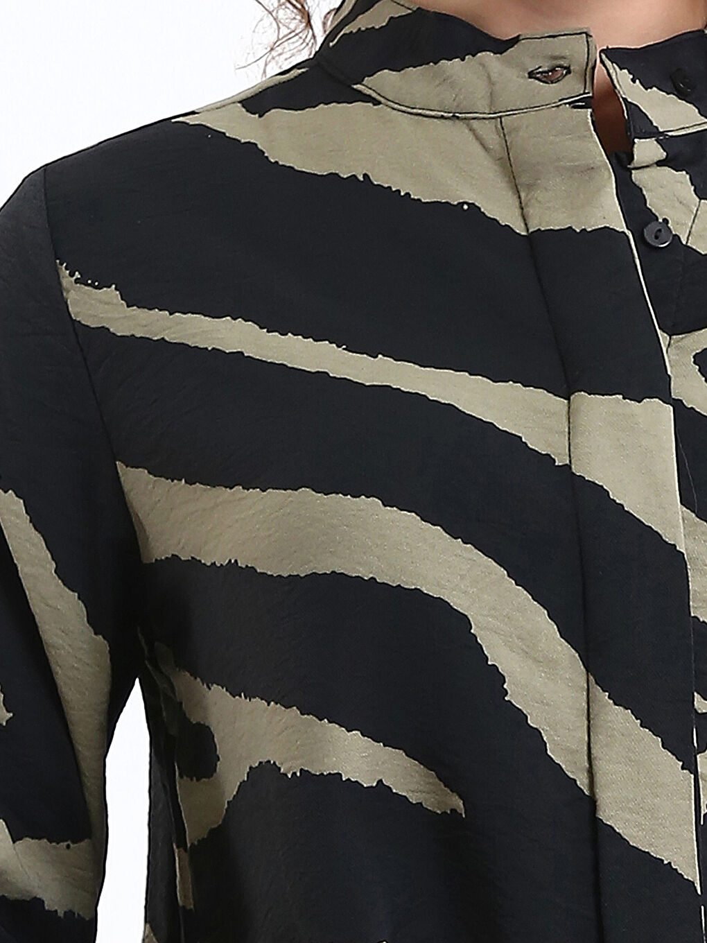 Patterned Women's Shirt Tunic-2