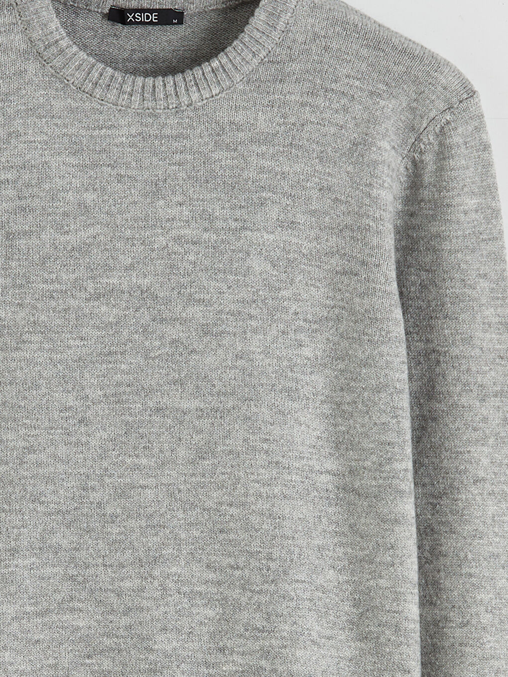 Antrasit Bisiklet Yaka Erkek Triko Kazak-5