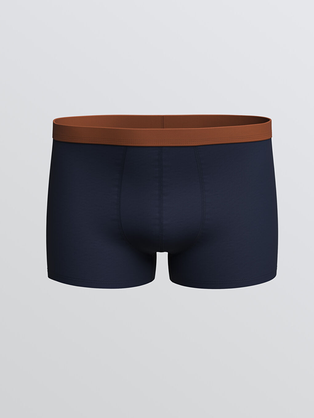 Lacivert Standart Kalıp Pamuklu Esnek Erkek Boxer 3'lü-1