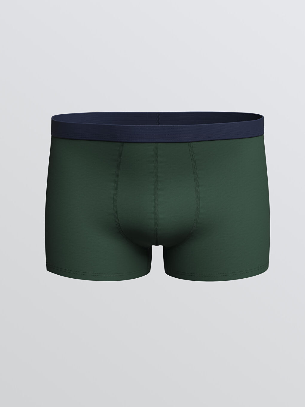 Lacivert Standart Kalıp Pamuklu Esnek Erkek Boxer 3'lü-3