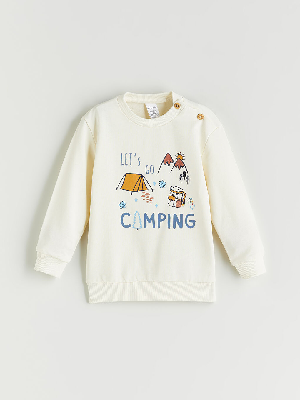 Crew Neck Printed Baby Boys' Sweatshirt and Tracksuit Bottom 2 Pack-1