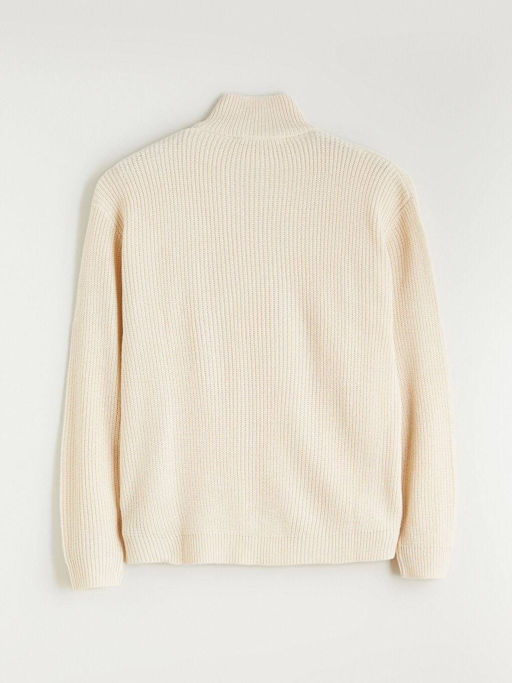 Standard Fit Stand Collar Men's Sweater-5