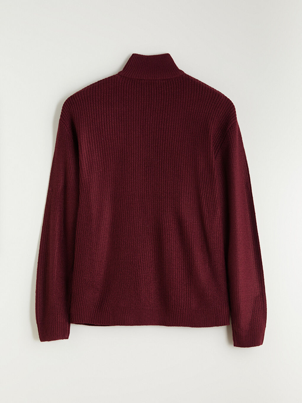 Standard Fit Stand Collar Men's Sweater-5