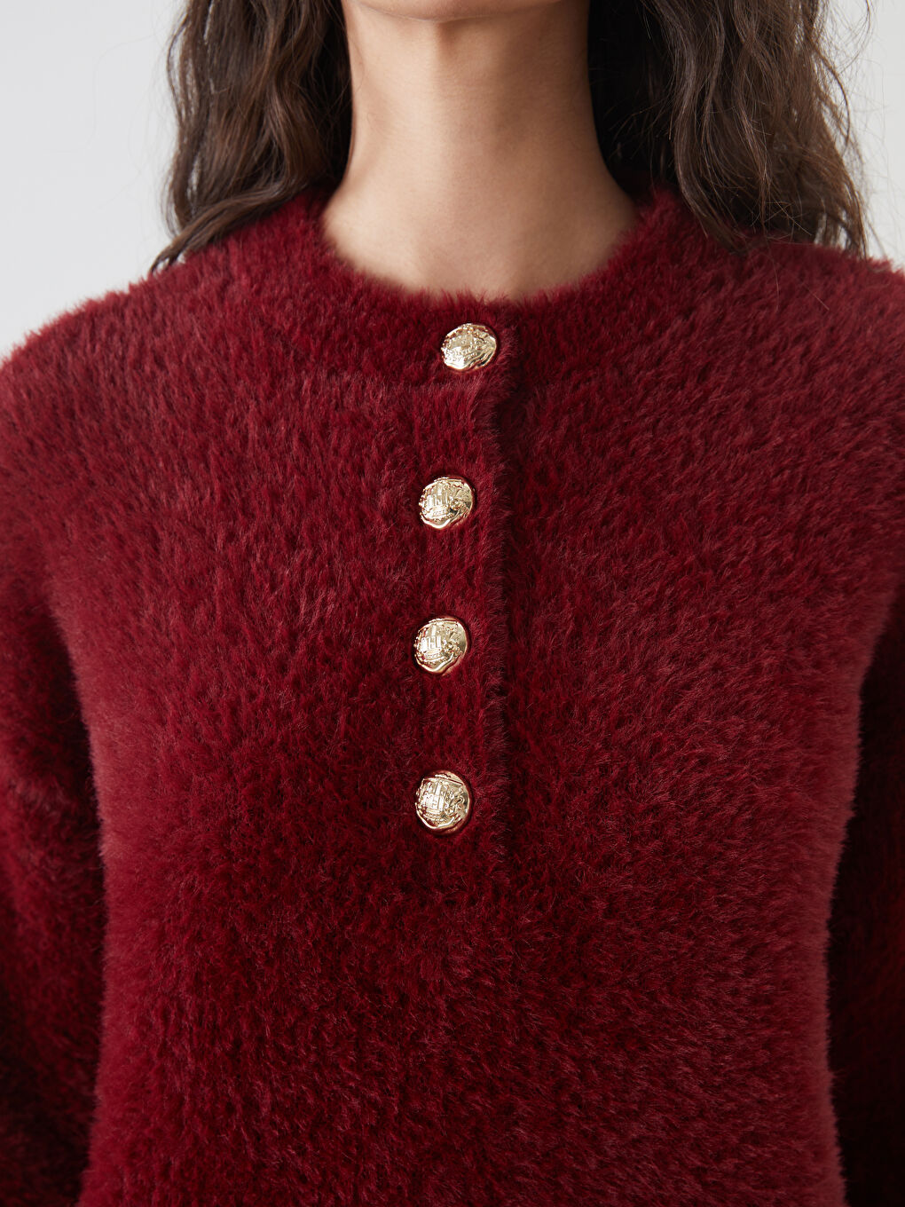 Crew Neck Women's Knitwear Sweater-2