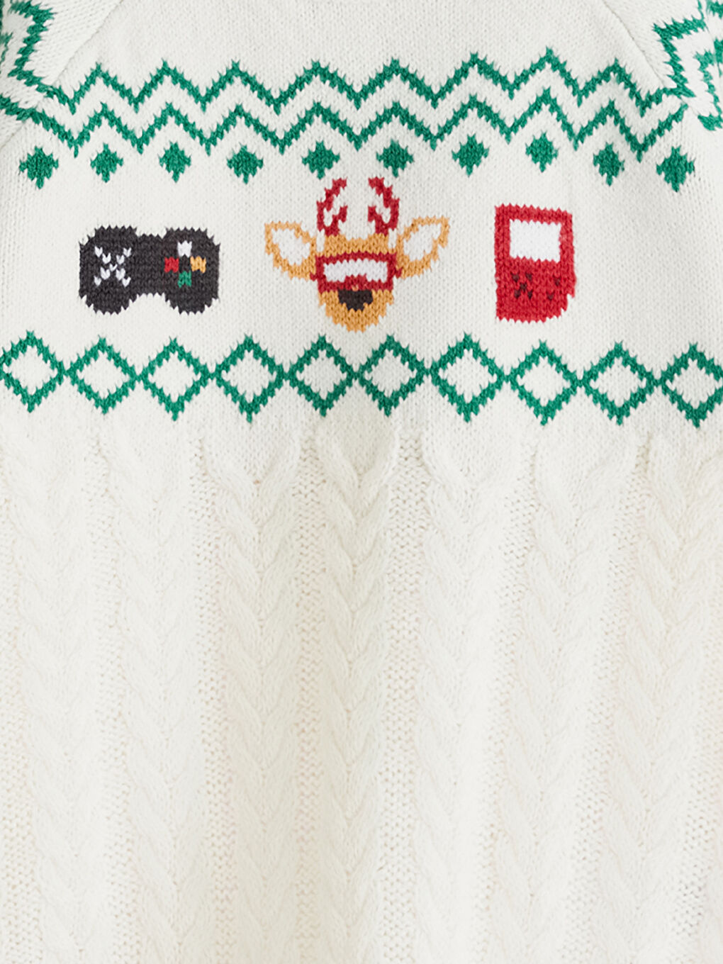 New Year Themed Boys' Knit Sweater-2