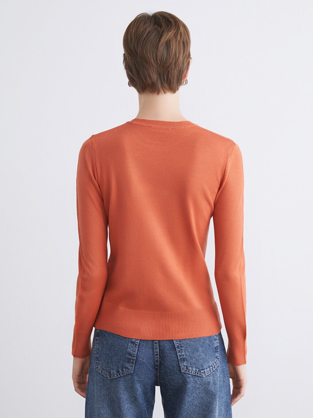 LCW Comfort Crew Neck Women's Knitwear Sweater -W5DJ07Z8-GCX