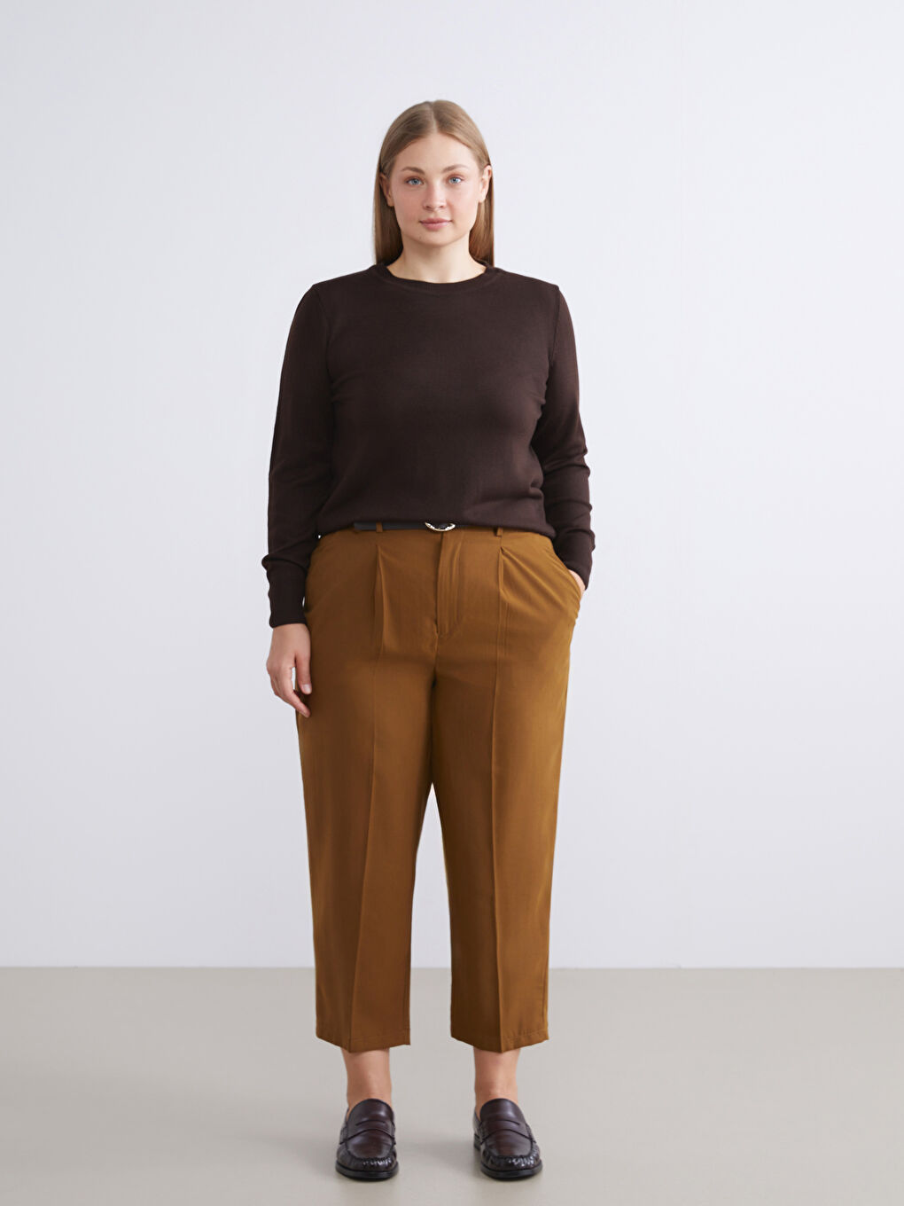 Crew Neck Women's Knitwear Sweater-7