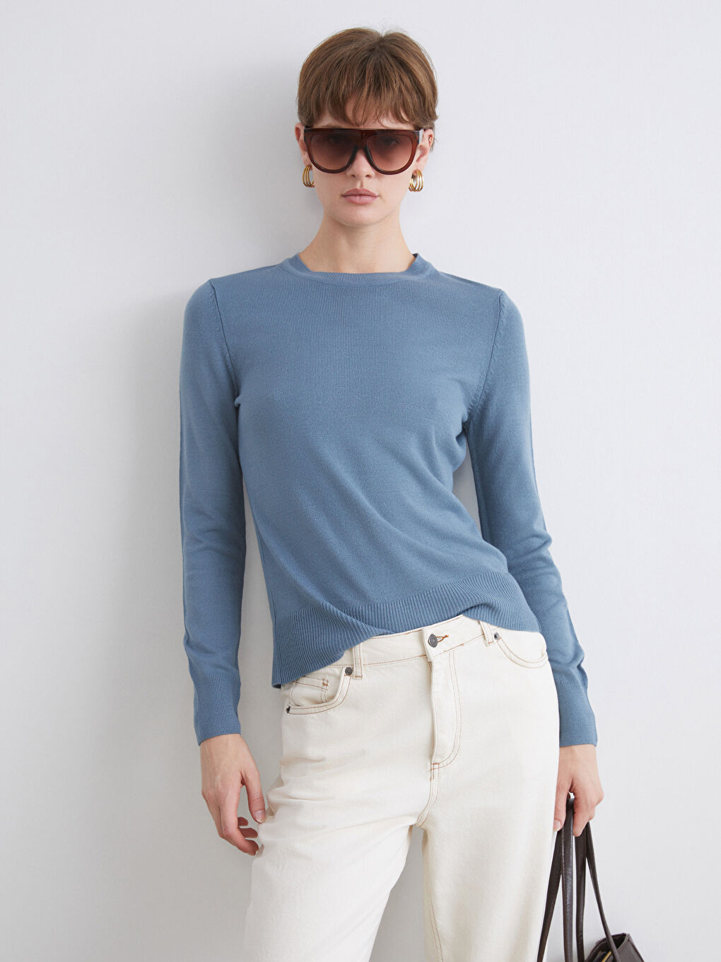 LCW Comfort Crew Neck Women's Knitwear Sweater -W5DJ07Z8-VX7