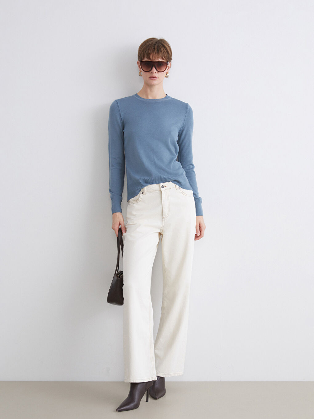 LCW Comfort Crew Neck Women's Knitwear Sweater -W5DJ07Z8-VX7