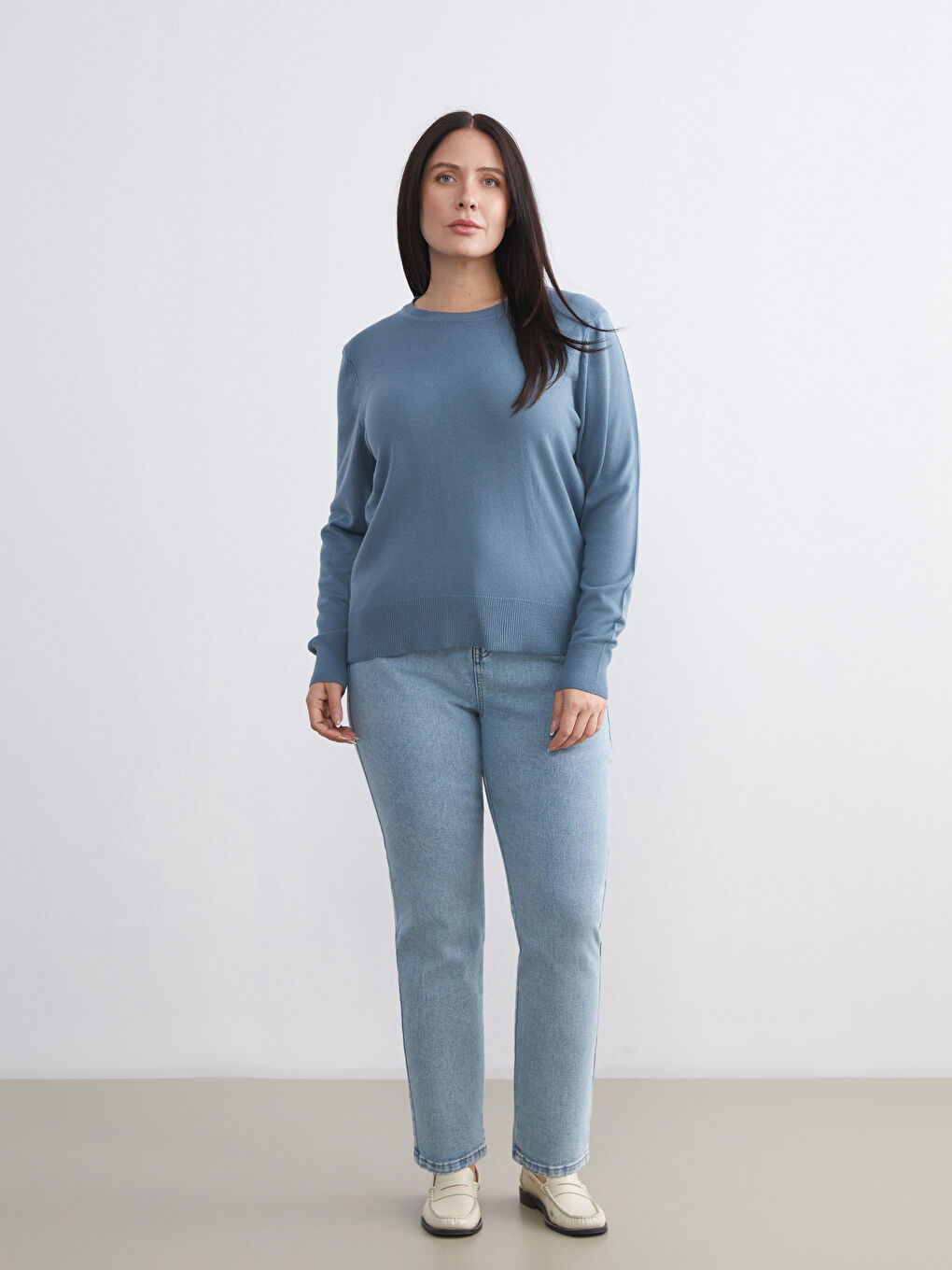 Mavi Bisiklet Yaka Kadın Triko Kazak-5