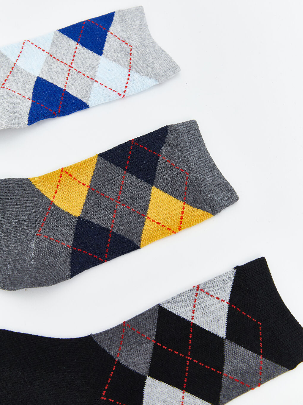 Patterned Boys' Ankle Socks 5 Pack-1