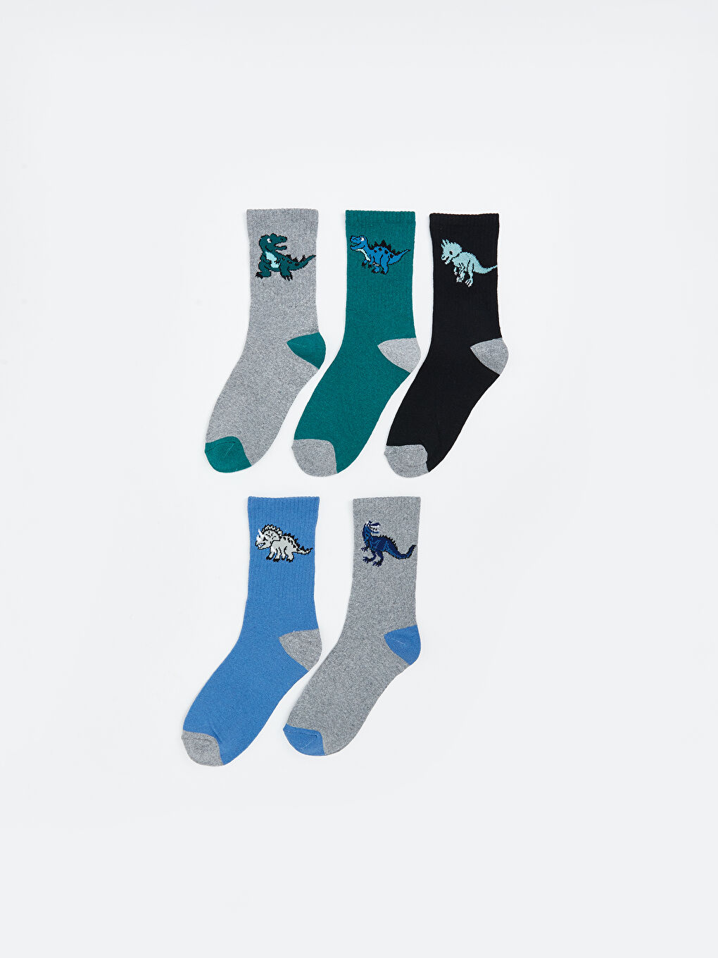 Patterned Boys' Ankle Socks 5 Pack