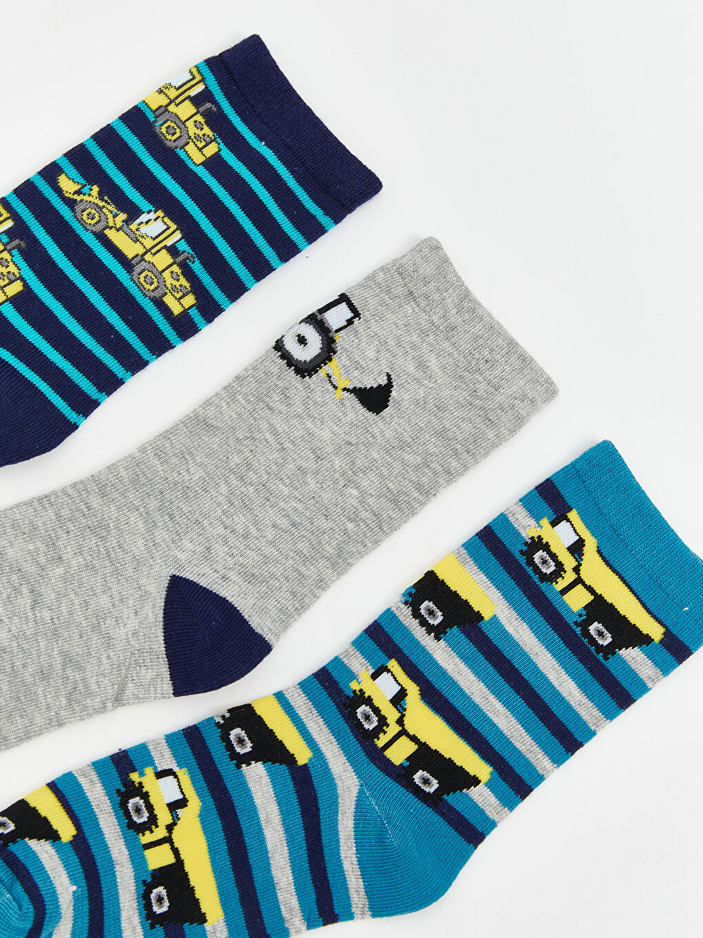 Patterned Boys' Ankle Socks 5 Pack-2