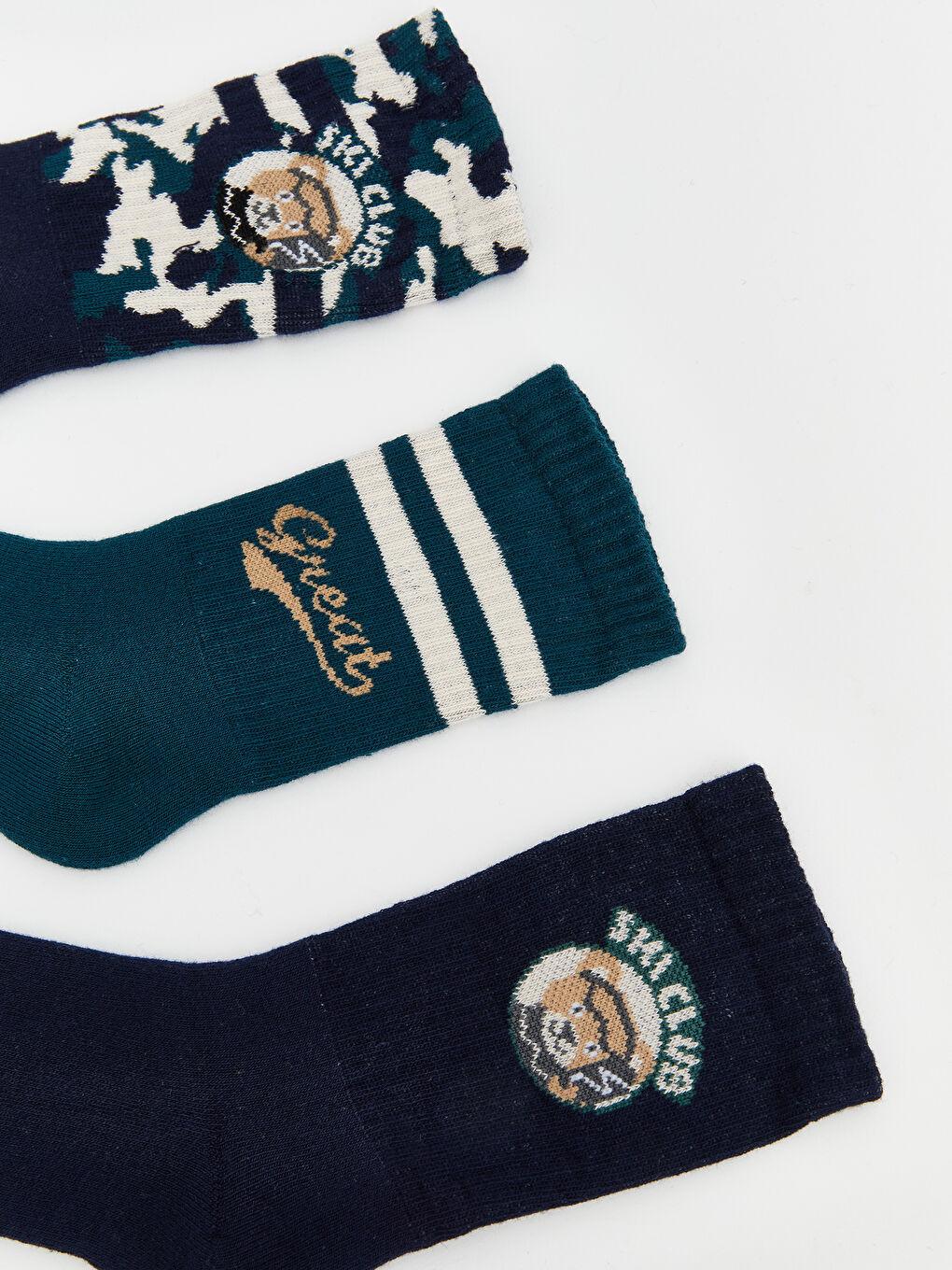 Patterned Boys' Ankle Socks 3-pack-1