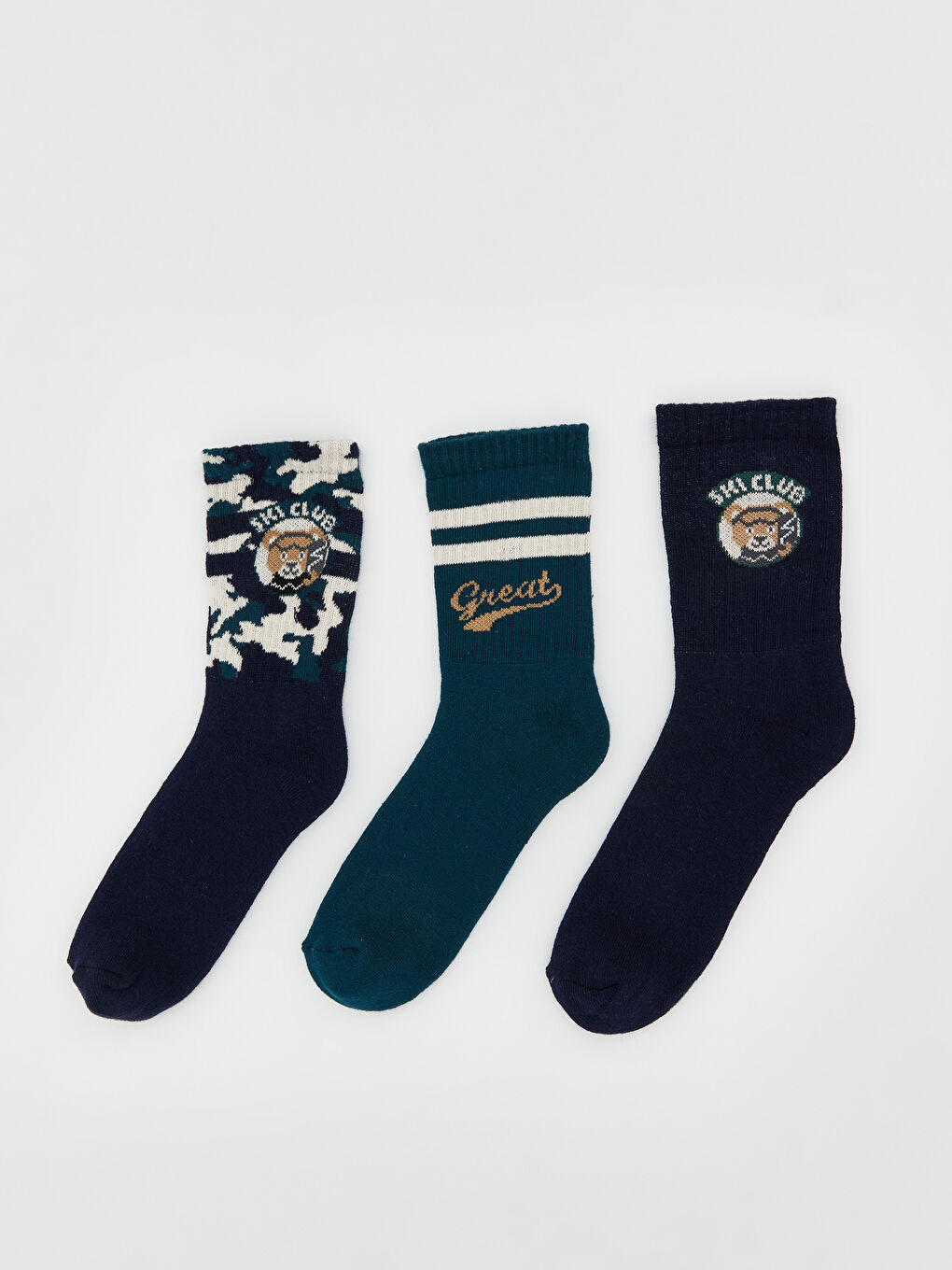 Patterned Boys' Ankle Socks 3-pack