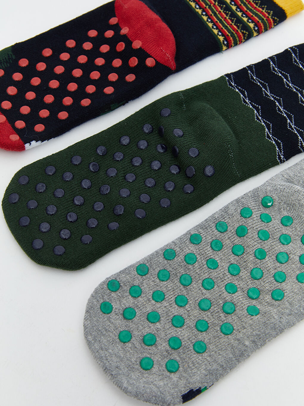 Patterned Boys' Terry Ankle Socks 3-Pack-5
