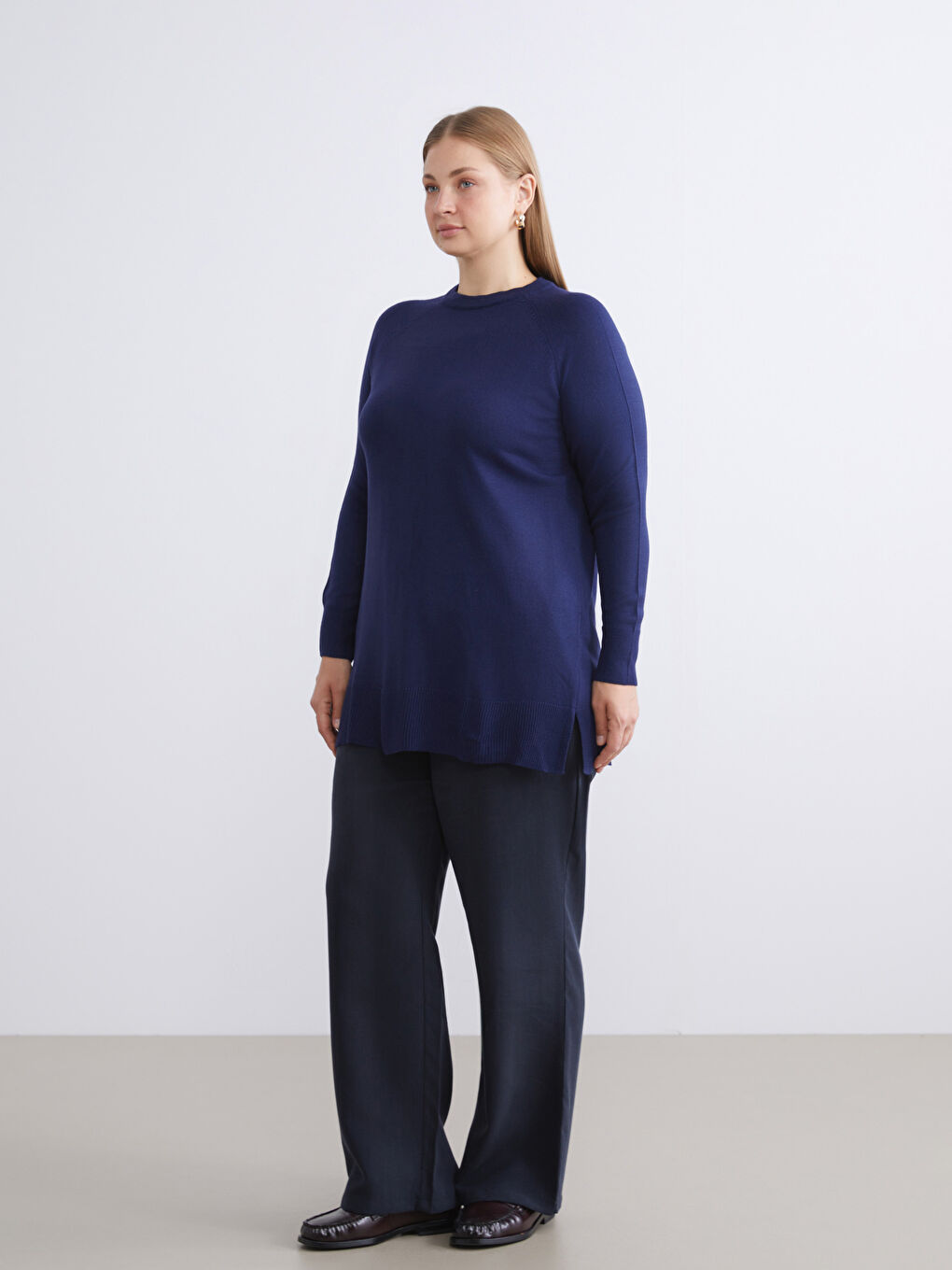 Crew Neck Women's Knitwear Sweater-6