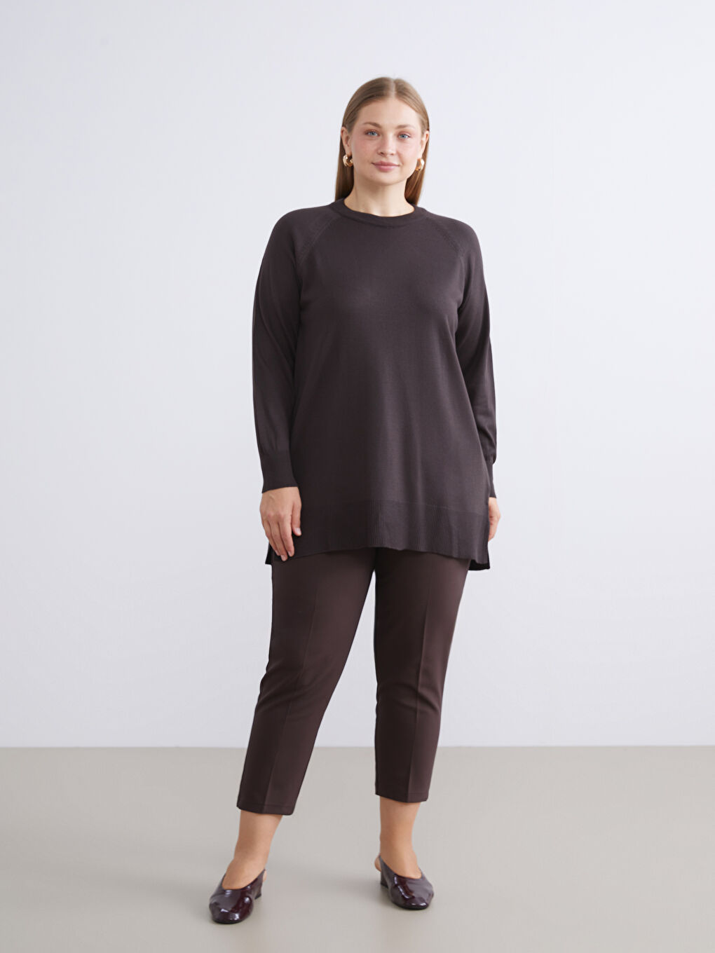 Crew Neck Women's Knitwear Sweater-5