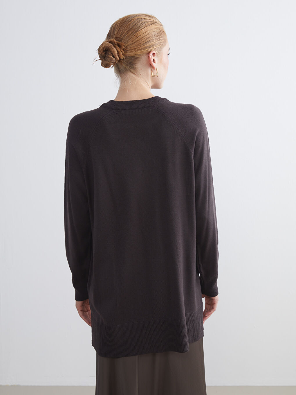 Crew Neck Women's Knitwear Sweater-4