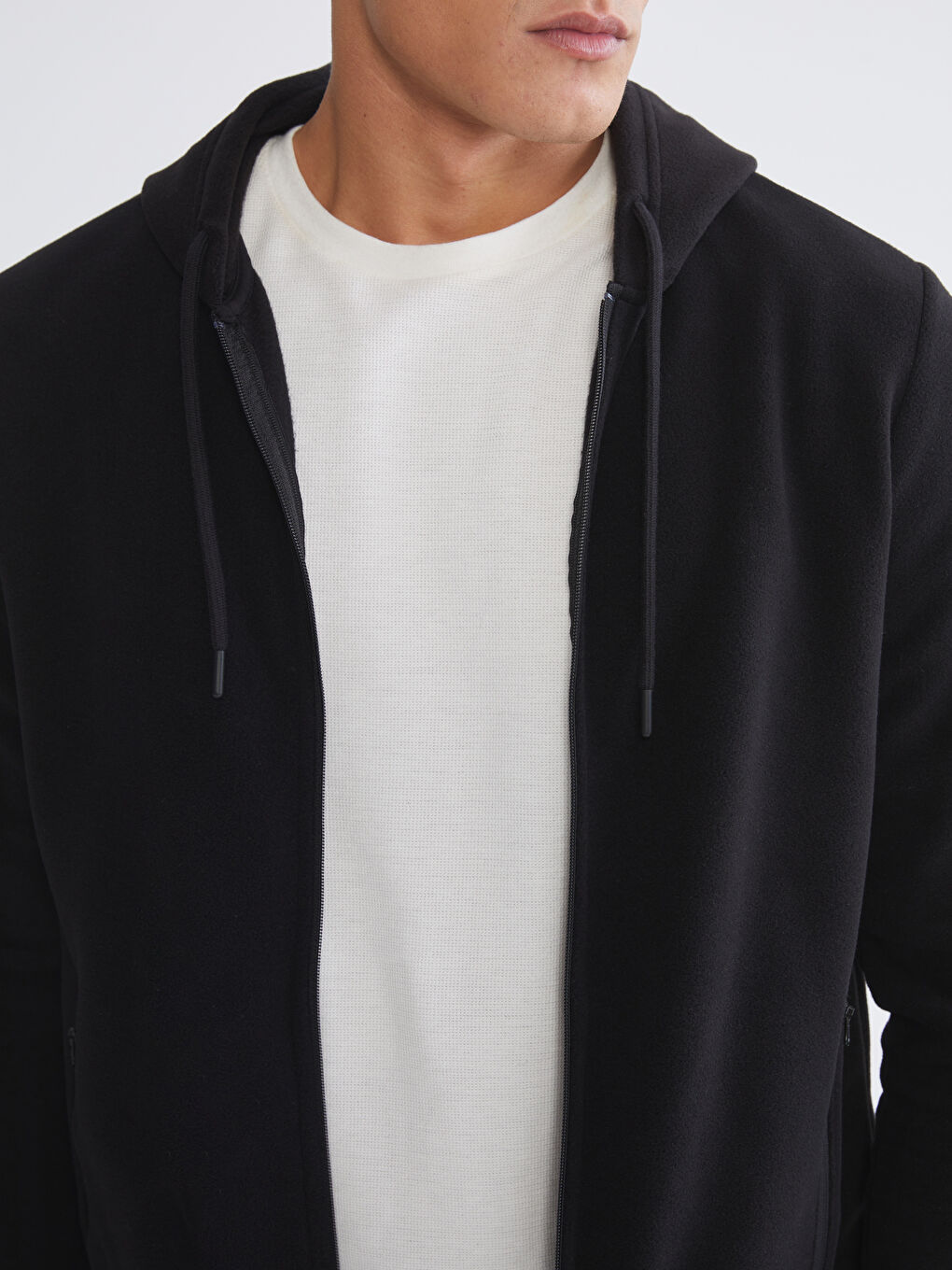 Мужчины Черный Толстовка на молнии-6