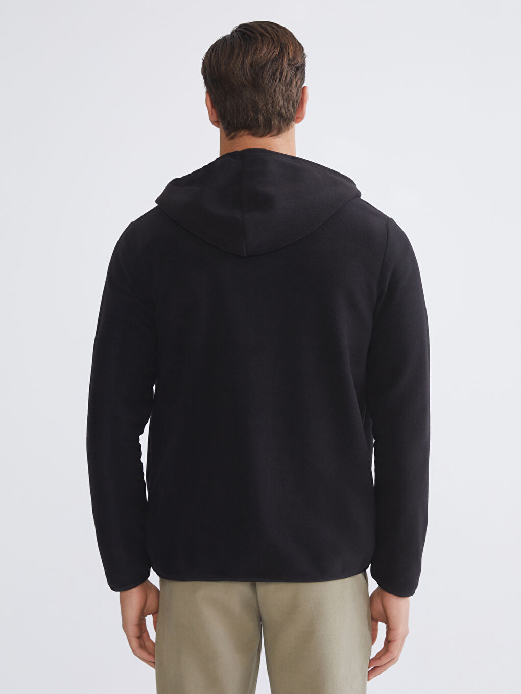 Мужчины Черный Толстовка на молнии-9