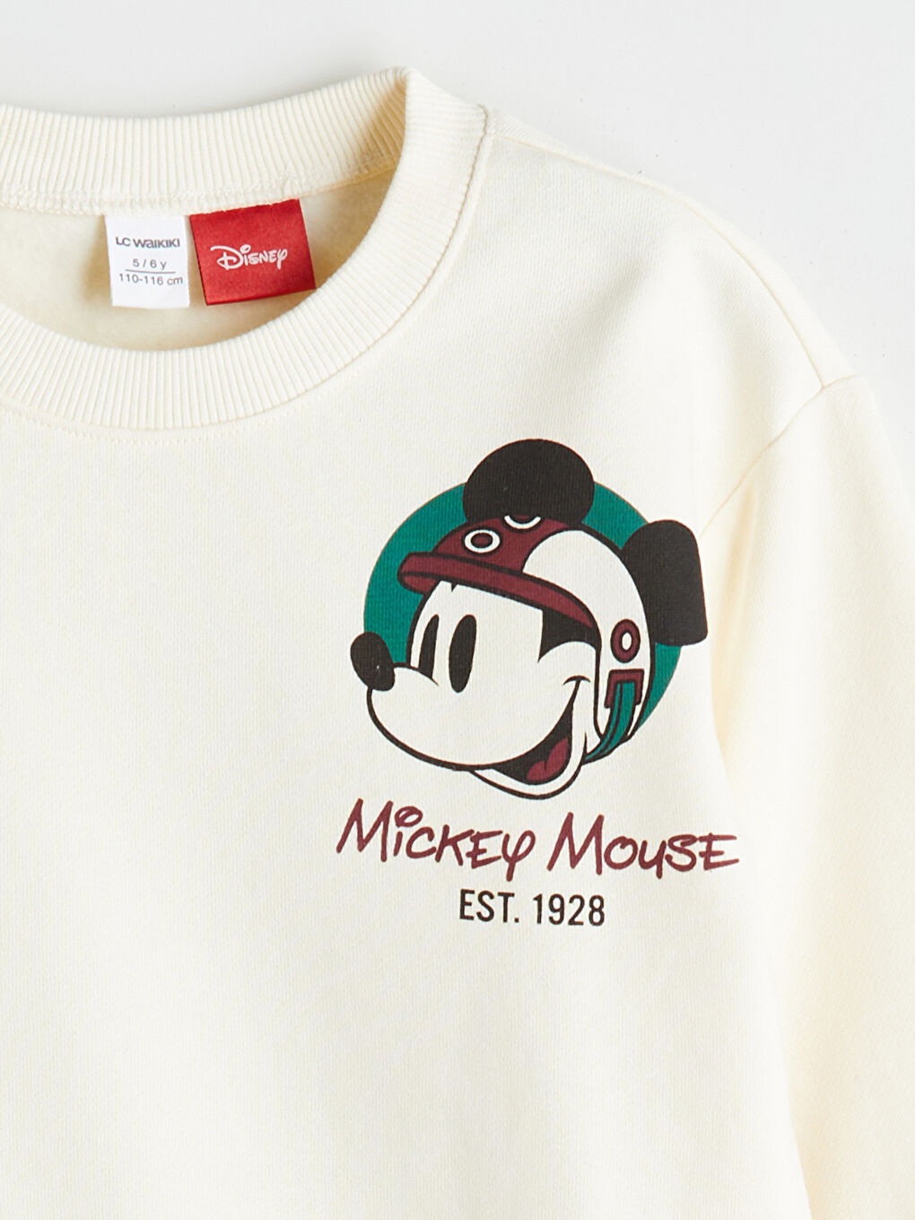 Crew Neck Mickey Mouse Printed Boys' Sweatshirt-2