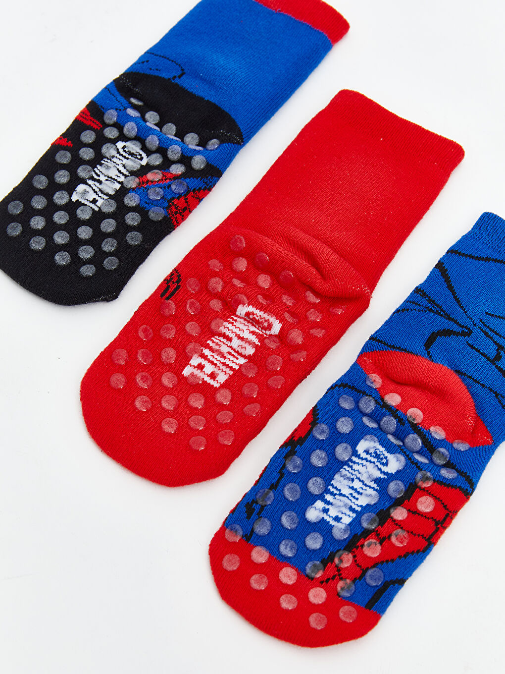 Spider-Man Patterned Boys' Towel Ankle Socks 3-Pack-3