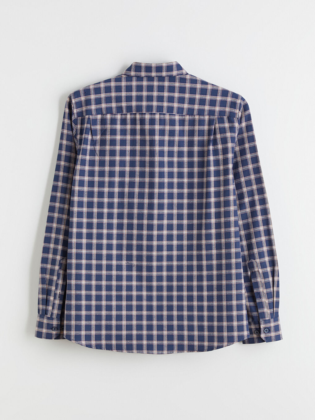 Regular Fit Uzun Kollu Ekose Erkek Gömlek-5