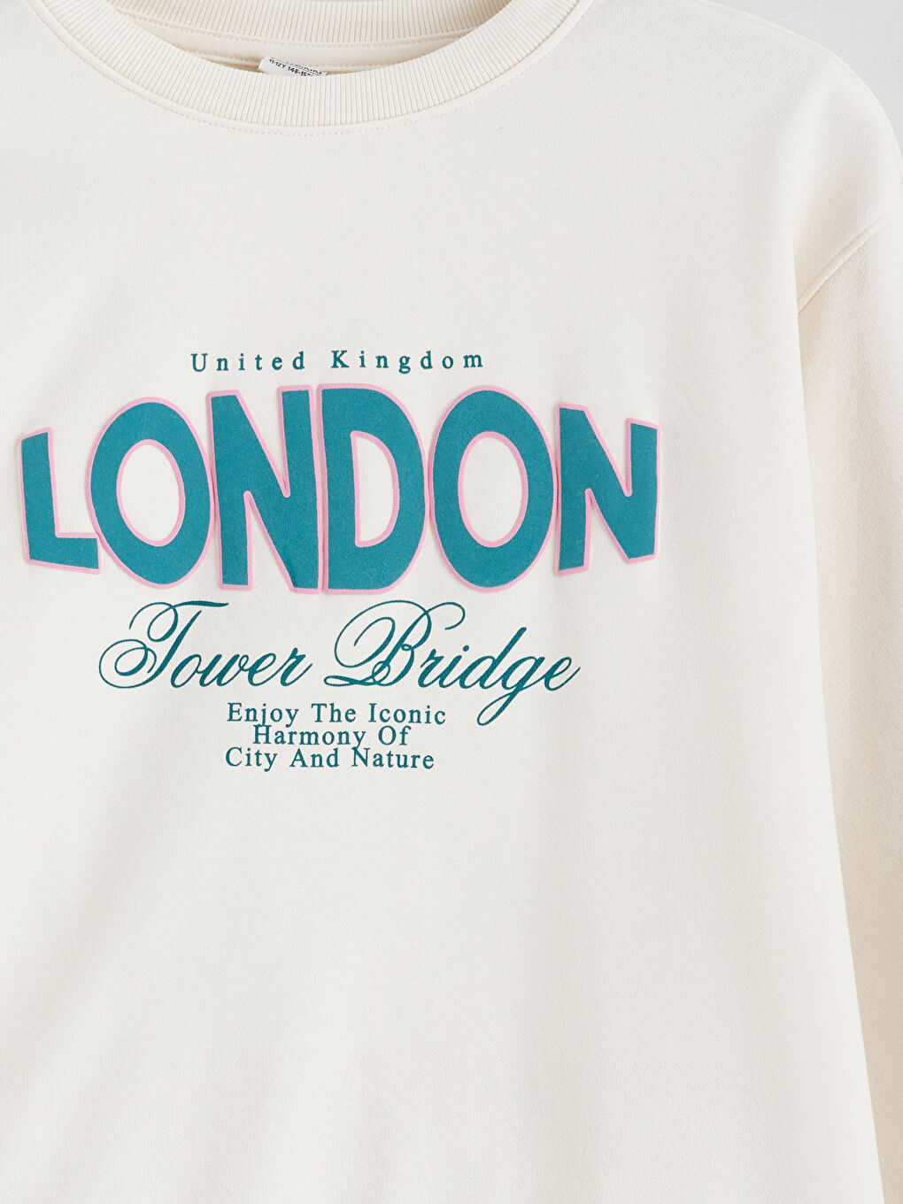 London Printed Girls' Thick Sweatshirt-2