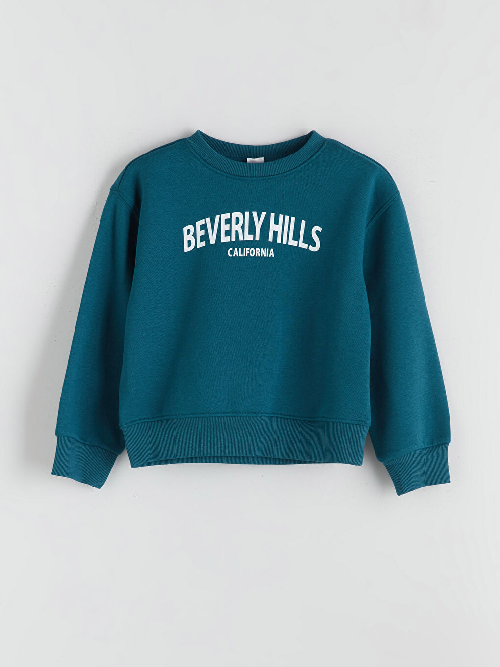 Crew Neck California Printed Girls' Sweatshirt