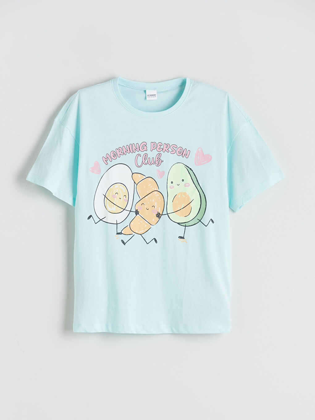 Пижамный комплект для девочек с круглым вырезом-1