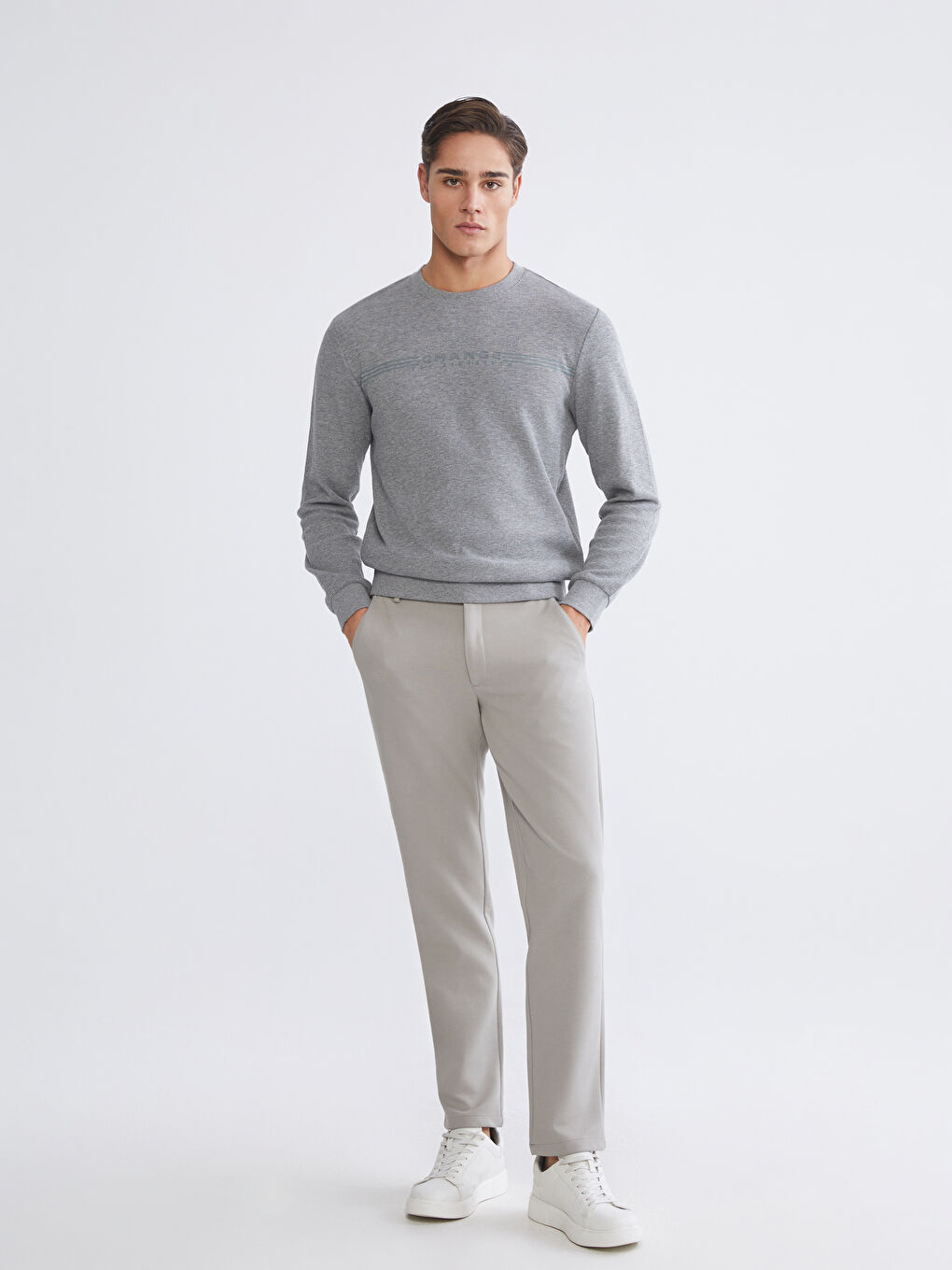 Crew Neck Men's Sweatshirt-1