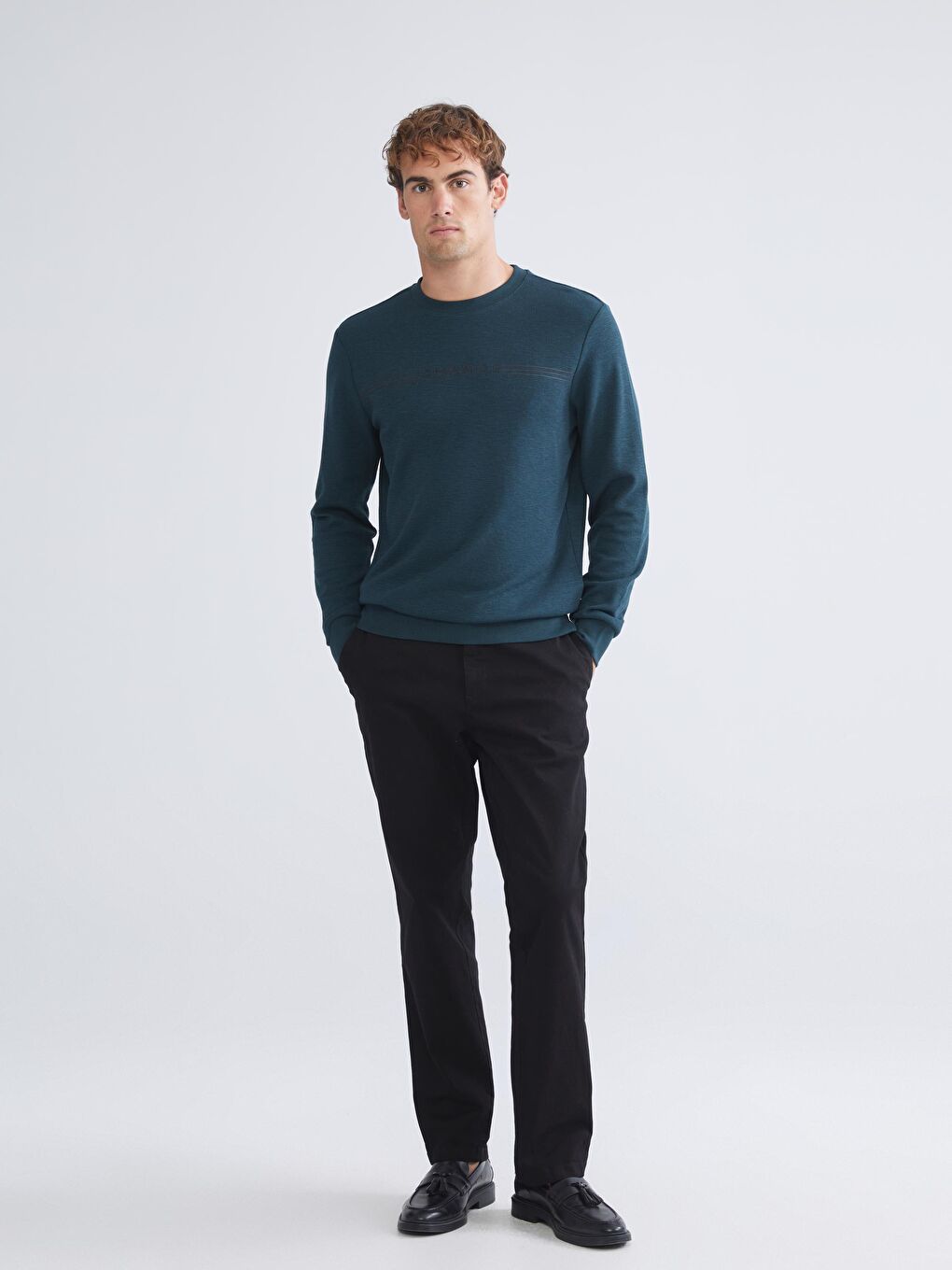 Crew Neck Men's Sweatshirt-1