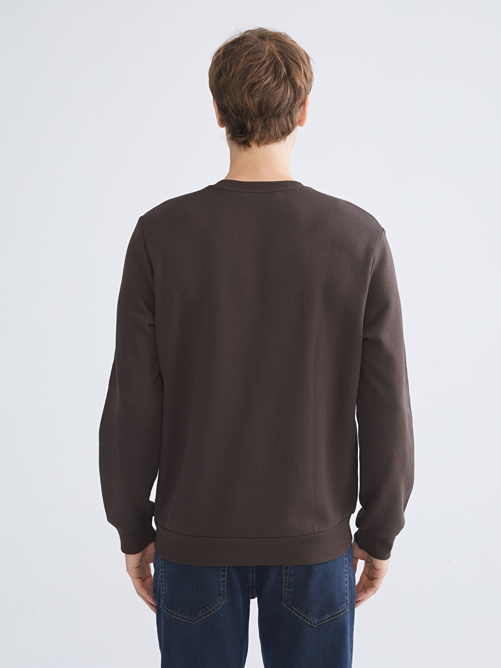 Crew Neck Printed Men's Sweatshirt-3