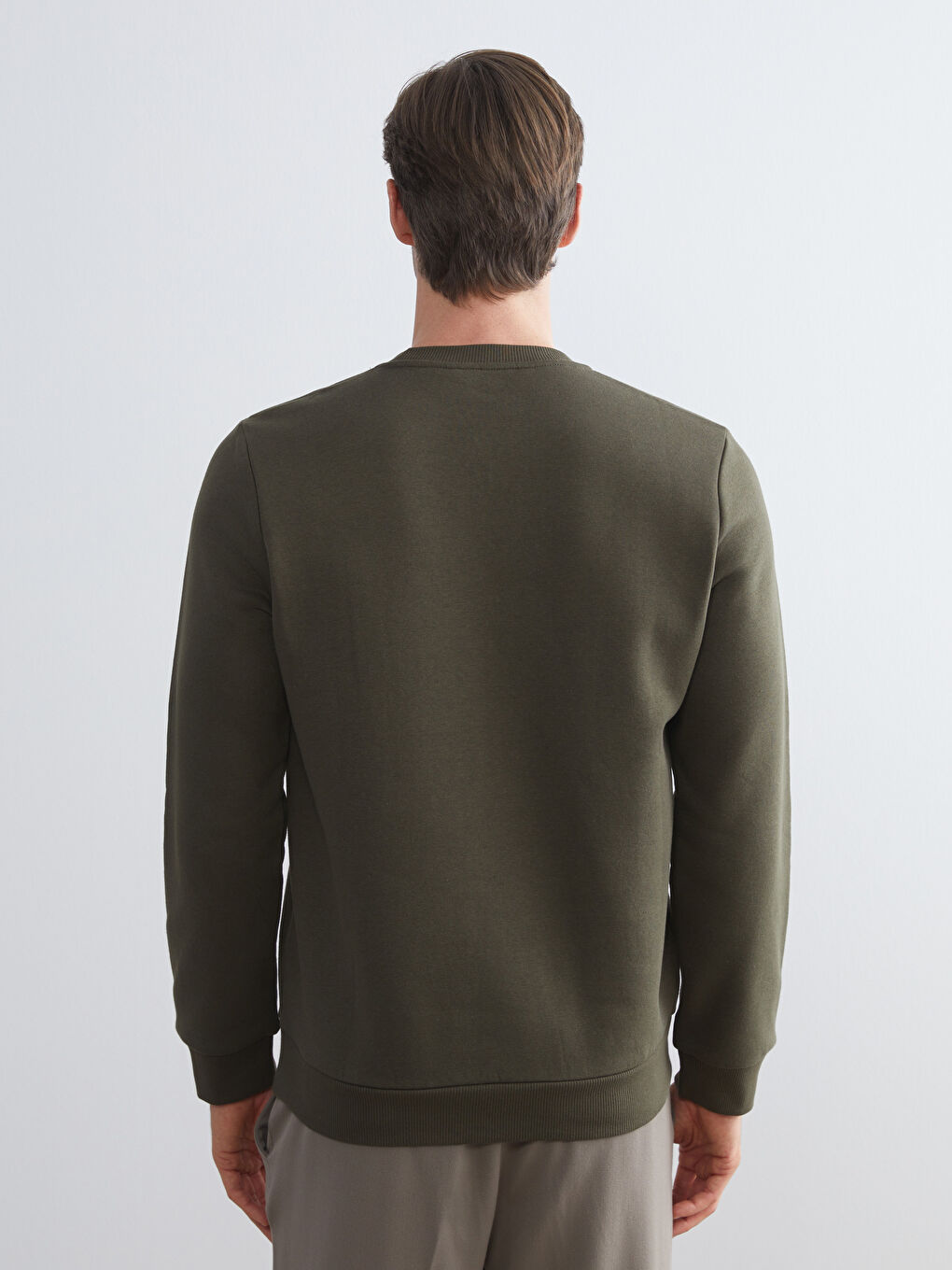 Crew Neck Printed Men's Sweatshirt-3