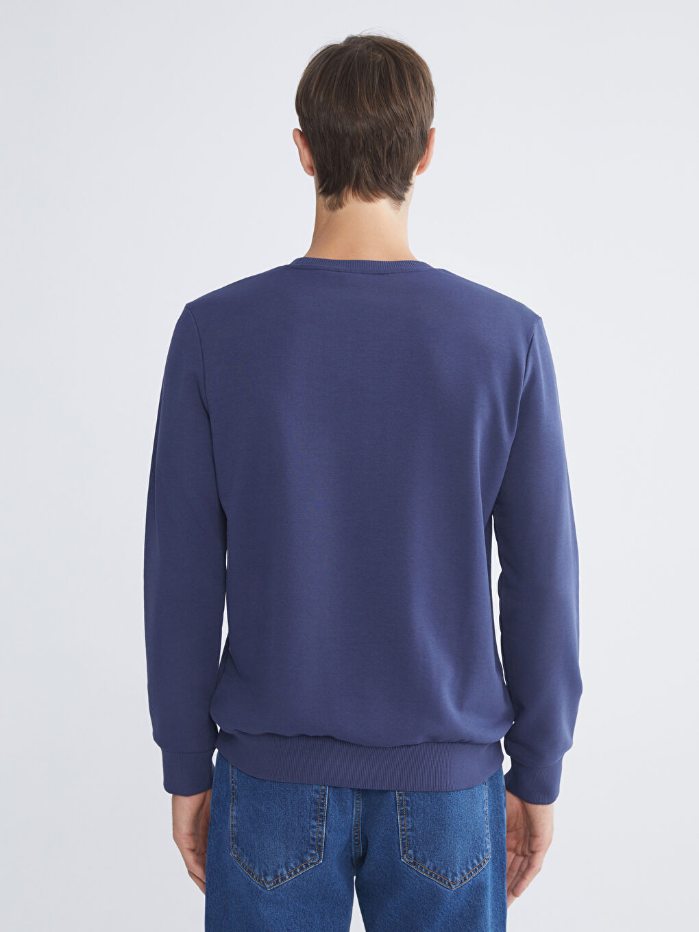 Crew Neck Printed Men's Sweatshirt-3