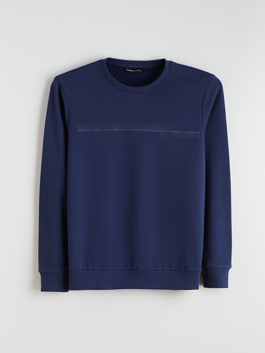 Crew Neck Printed Men's Sweatshirt-4