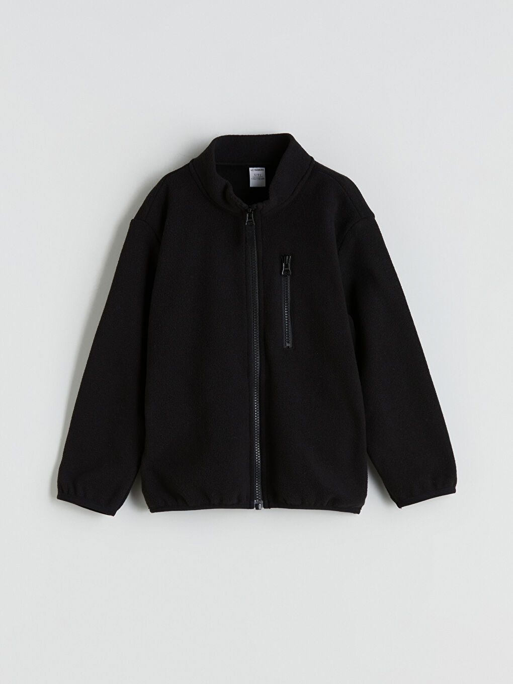 High Collar Boy's Fleece Cardigan