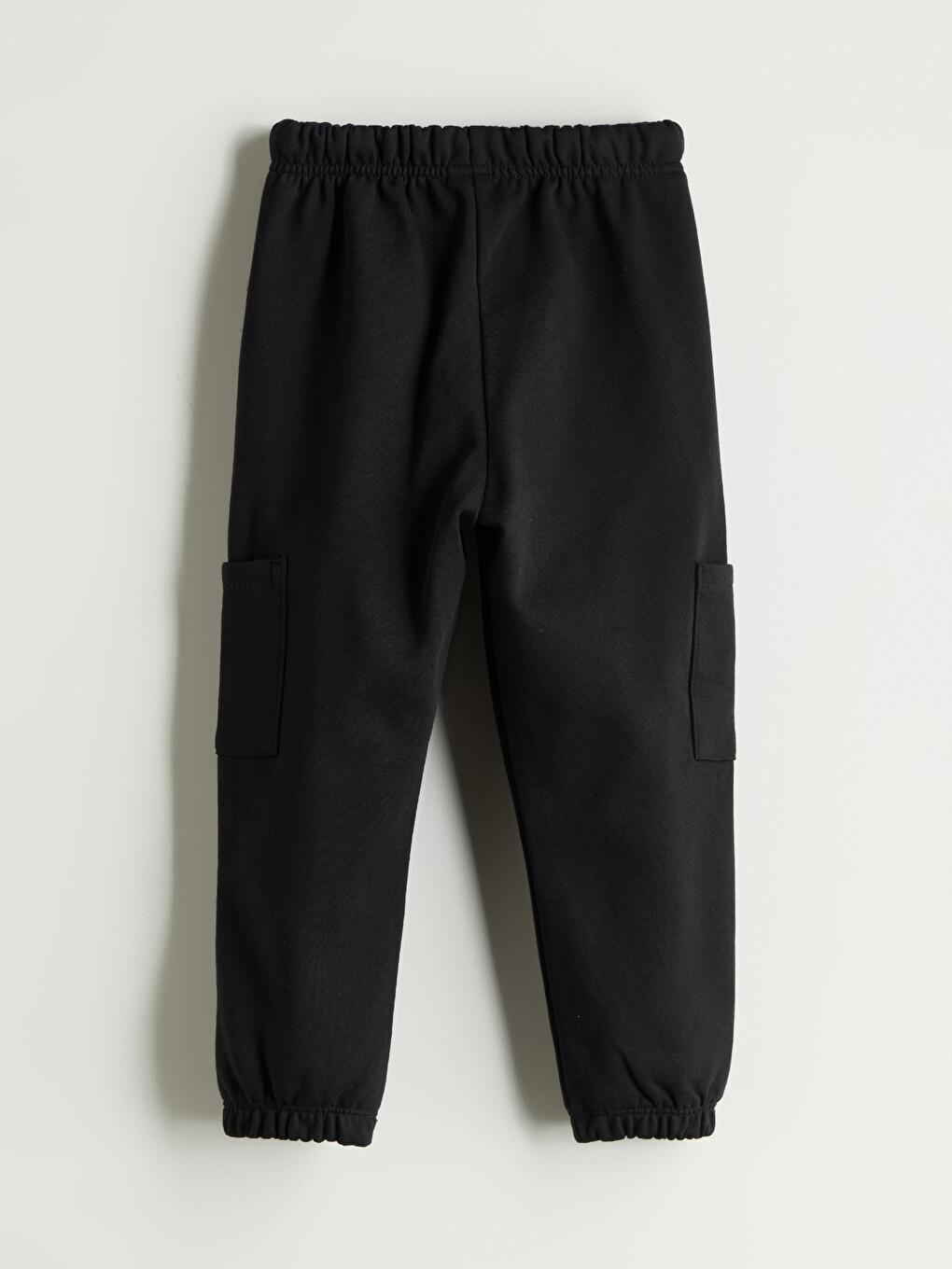 Siyah Erkek Çocuk Kargo Jogger Eşofman Altı-3