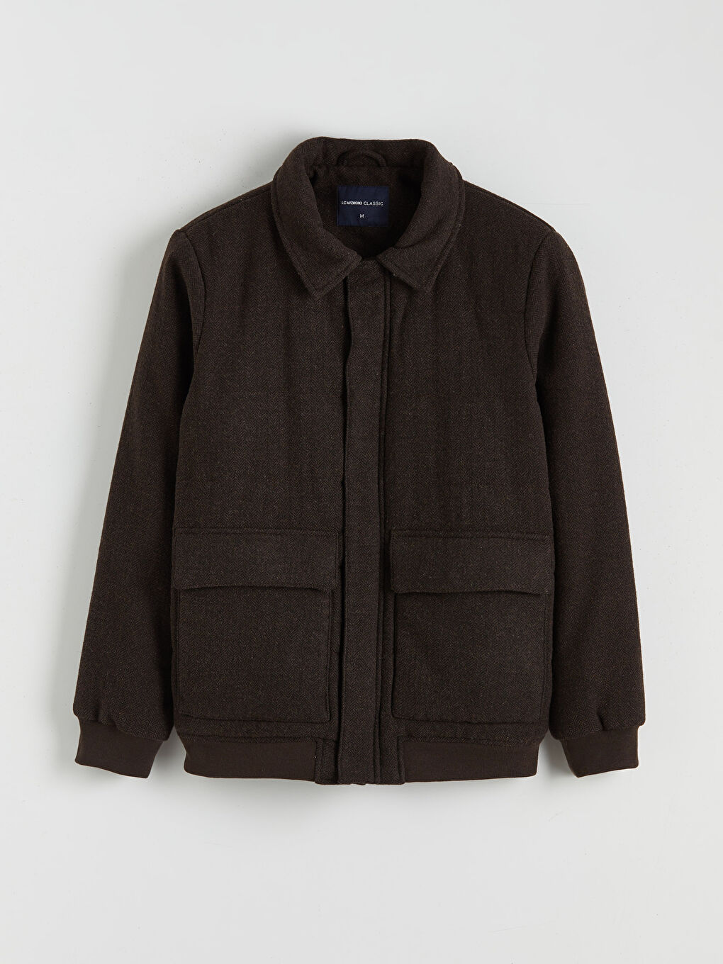 بالطو رجالي بكشمير مع ياقة نوتش بتصميم عصري ومريح.-5