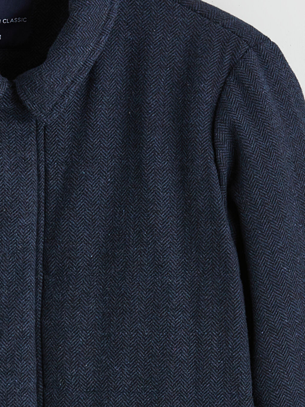 Мужчины Синий Пальто-7