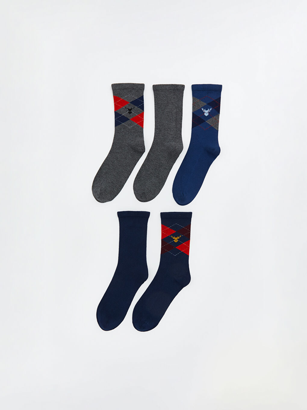 Patterned Boys' Ankle Socks 5 Pack