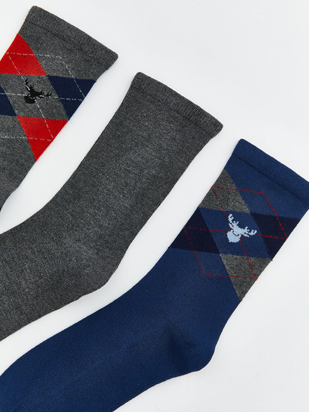 Patterned Boys' Ankle Socks 5 Pack-1