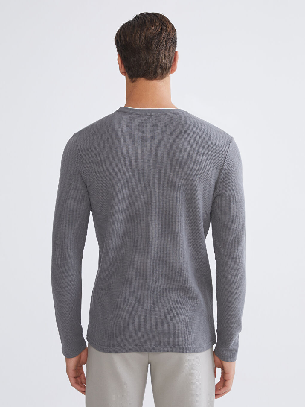 Мужская толстовка с круглым вырезом и длинными рукавами-6