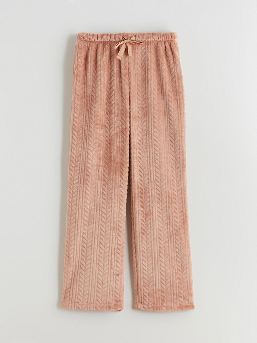 طقم بيجاما قطيفة مطرز برقبة دائرية للسيدات-9