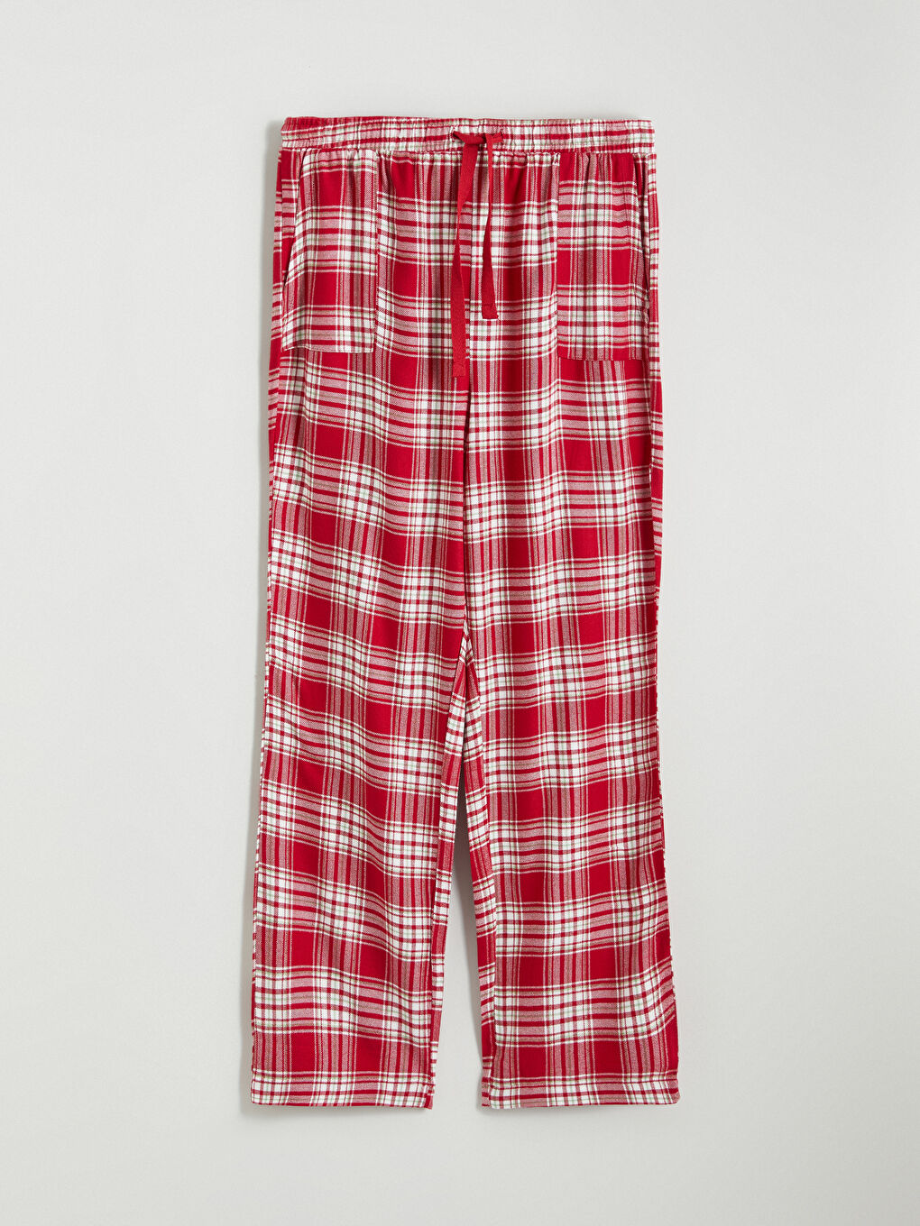 Elasticated Waist Plaid Women's Pyjama Bottoms-4