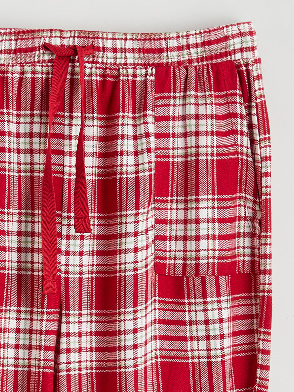 Elasticated Waist Plaid Women's Pyjama Bottoms-5