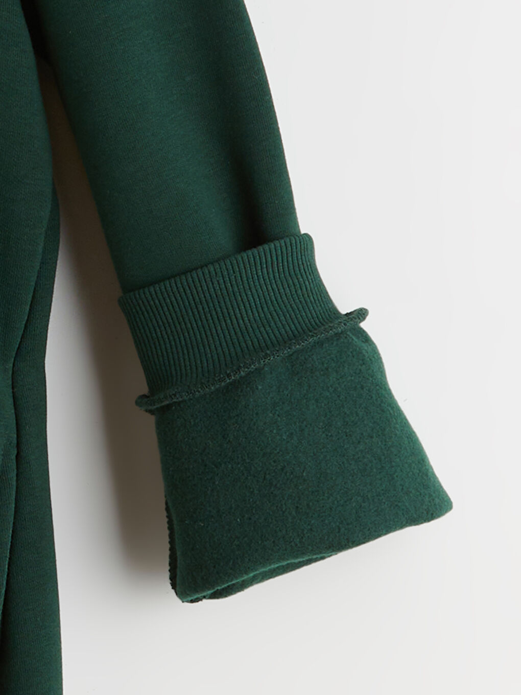 Yeşil Dik Yaka Erkek Çocuk Sweatshirt-3