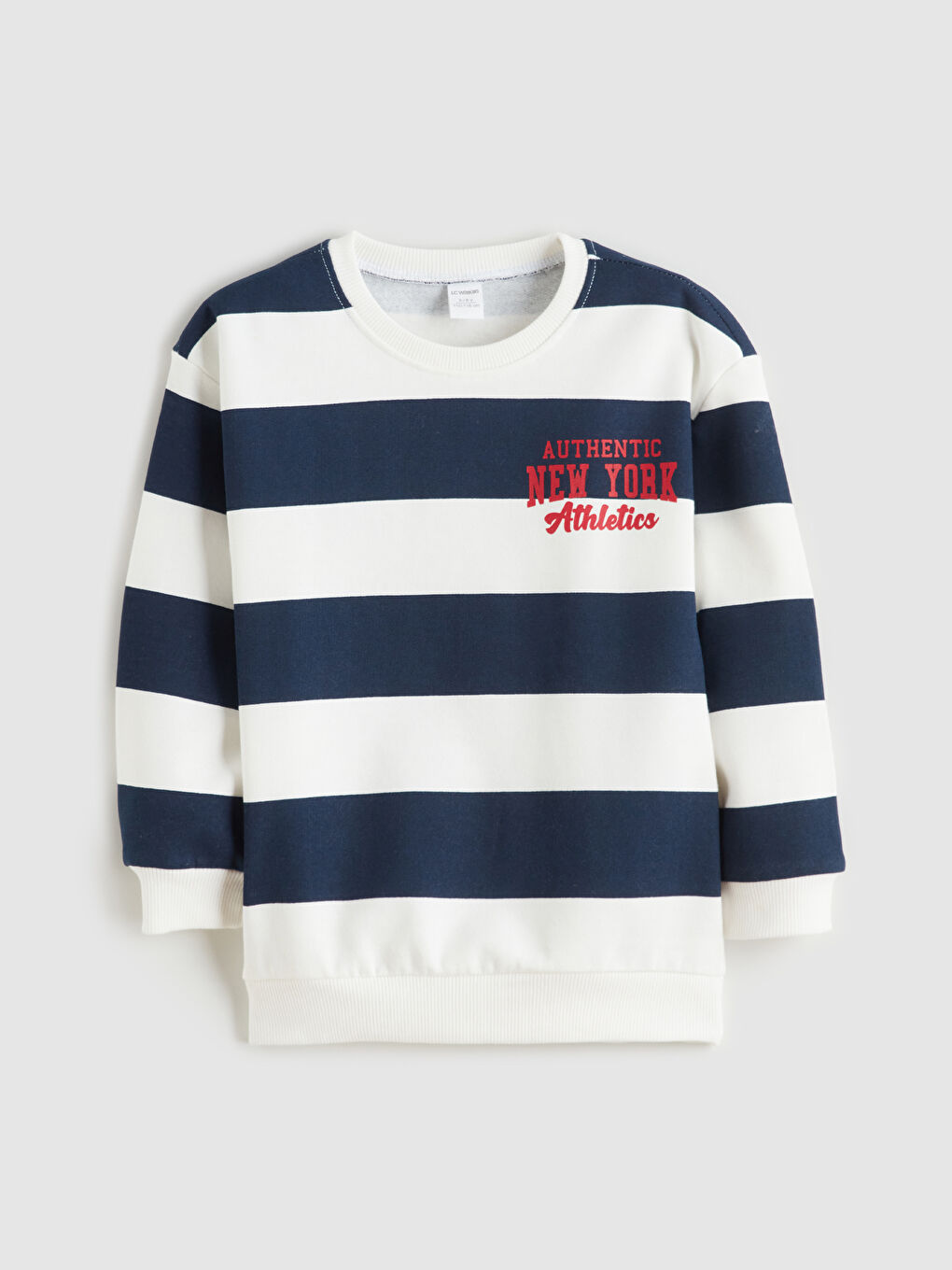 Crew Neck Striped Boys' Sweatshirt