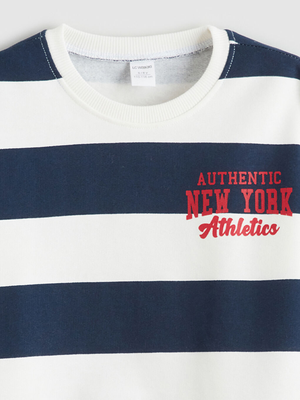 Crew Neck Striped Boys' Sweatshirt-2